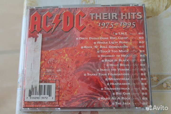 Cd-ac\dc their hits 1975-1995гг