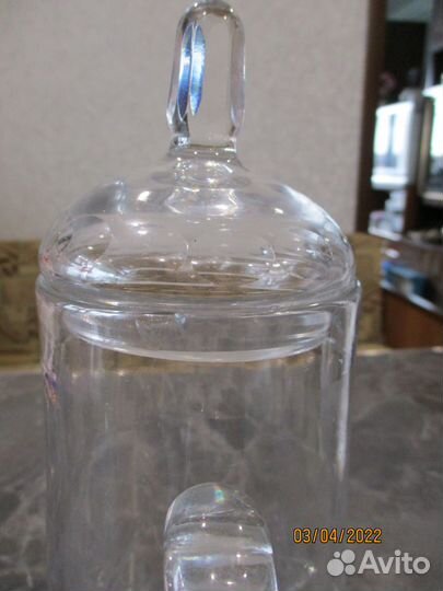 Хрустальные графин, кувшин из СССР