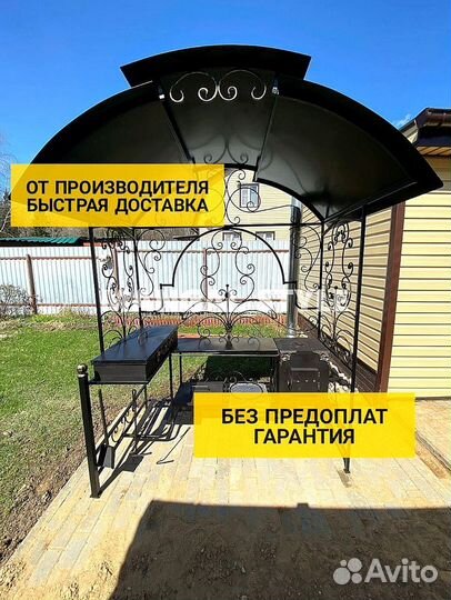 Мангал с крышей