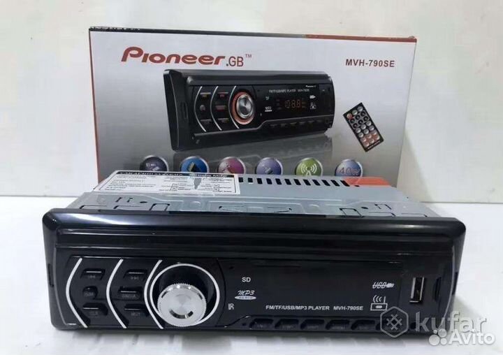 Магнитола Pioneer GB MVH-790SE FM, USB, AUX, TF