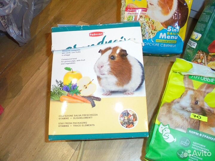 Корм для грызунов-морских свинок, остатки