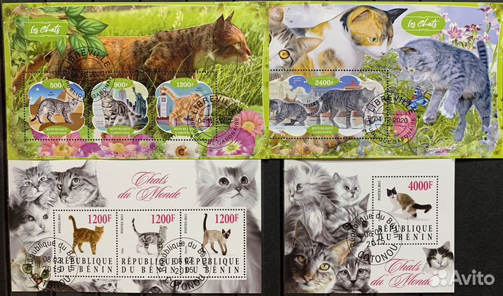Почтовые марки Кошки ч.2