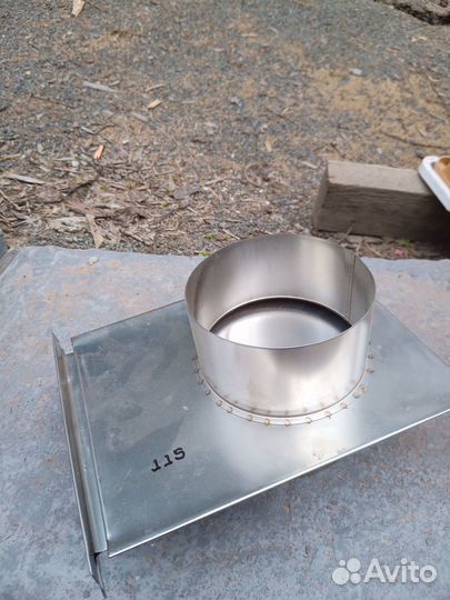 Шибер из нержавейки на 115