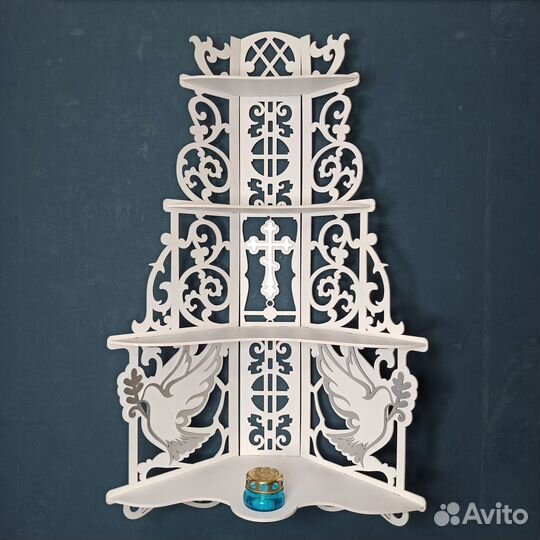 Полка для икон Иконостас Модель 148 Красный угол 2