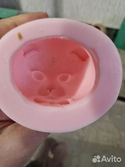 Силиконовая форма для свечей Кот Кошка