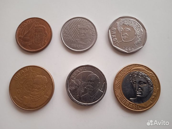 Набор монет Бразилии