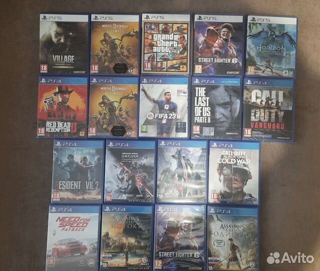 Диски на ps5 и ps4