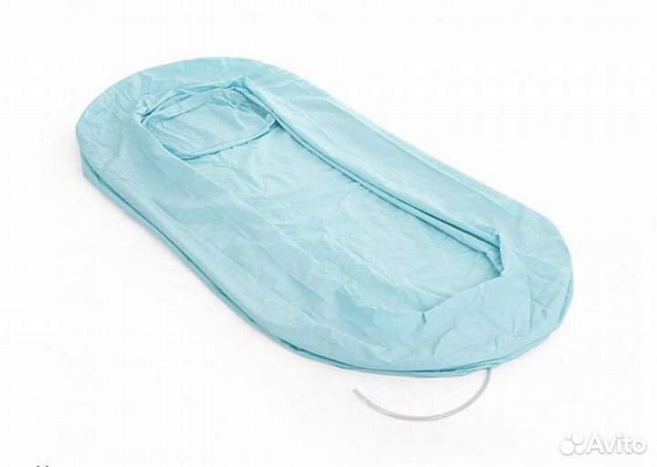 Надувная ванна для мытья на кровати