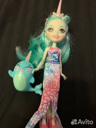 Кукла Enchantimals Надди Нарвал с питомцем