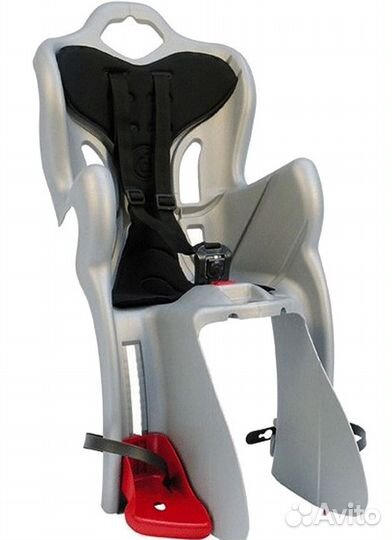 Велокресло Bellelli B-One Clamp цв. серебро Италия