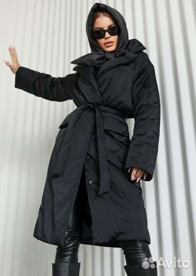 Косынка дутая капюшон