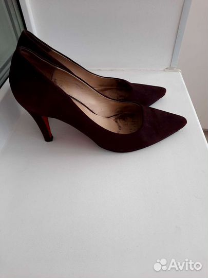 Туфли замшевые фиолетовые 41 р