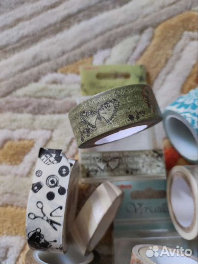 Скрапбукинг, бумажный скотч с принтом