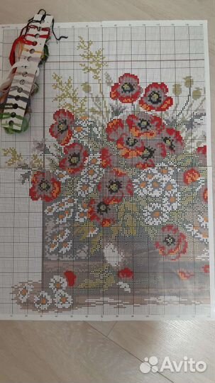 Набор для вышивания крестом (остатки)