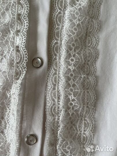 Рубашка белая для девочки 146