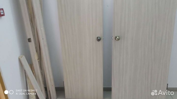 Двери из новостройки 60*200/80*200 белые с короб