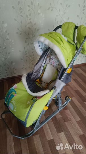 Детские санки коляска бу