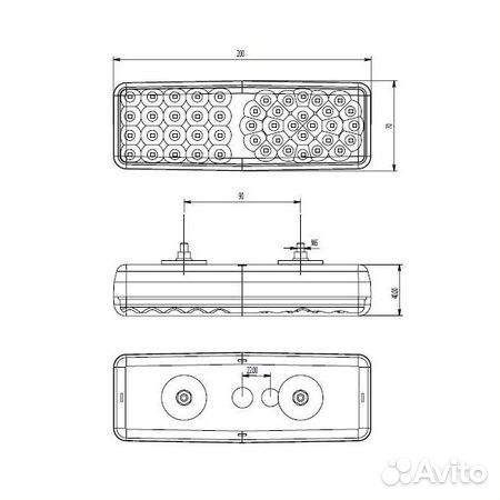 Светодиодные фонари для прицепов LED