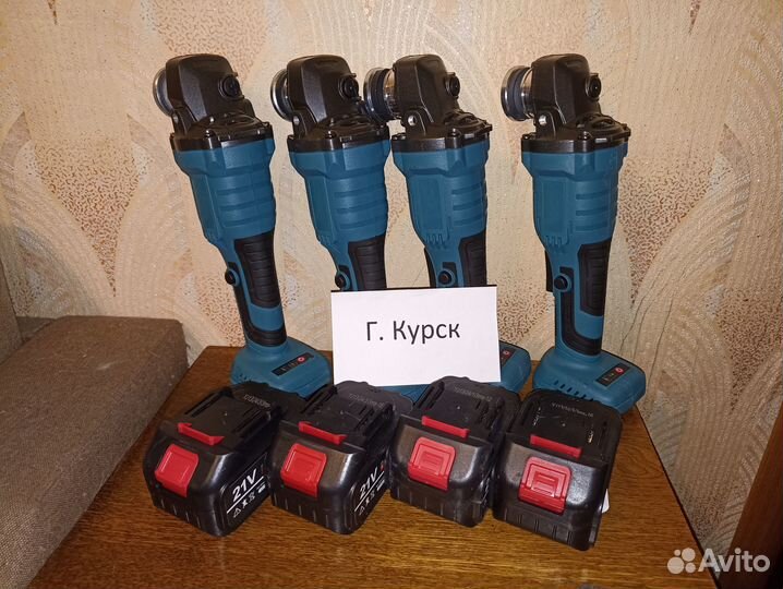 Новая ушм + 2 АКБ Makita 18V