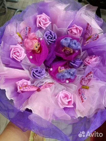 Букет из кукол для девочки