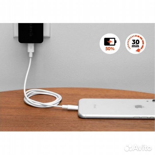 Кабель Griffin USB-C/Lightning Cable 1.2m White