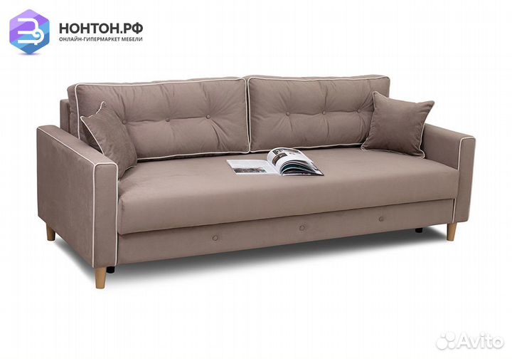 Диван тик-так Айрин светло-коричневый