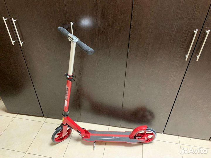 Самокат для взрослых ferrari, красный