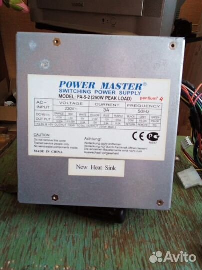 Блок питания для пк power master pentium4