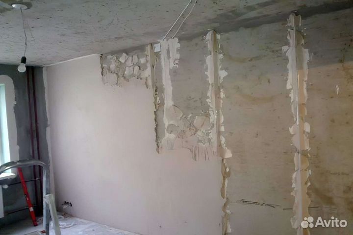 Штукатурка стяжки шпаклёвка