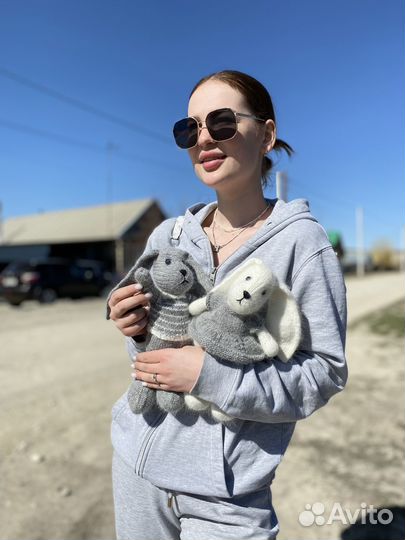 Вязаный заяц, Зайка, вязание на заказ. доставка