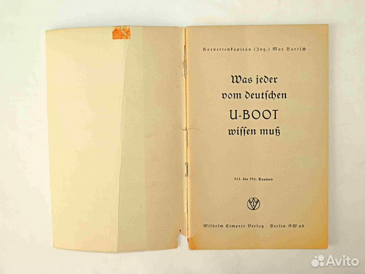 Книга М.Bartsch Was jeder vom deutschen U-Boot