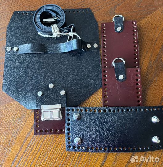 Кожаная фурнитура для вязания сумки