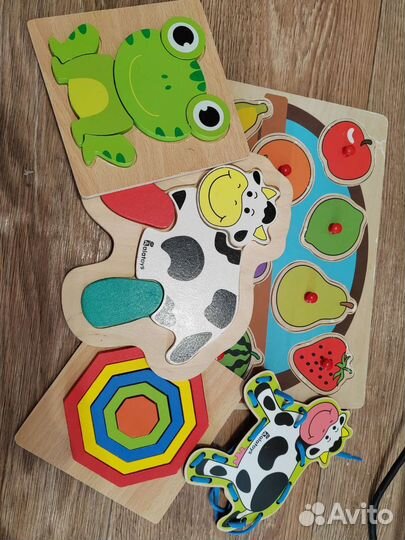 Деревянные пазлы для малышей