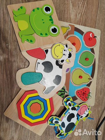 Деревянные пазлы для малышей