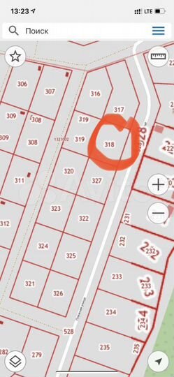 Участок 15,27 га (СНТ, ДНП)