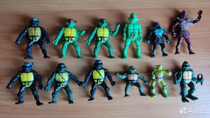12 штук фигурки Черепашки ниндзя Шреддер