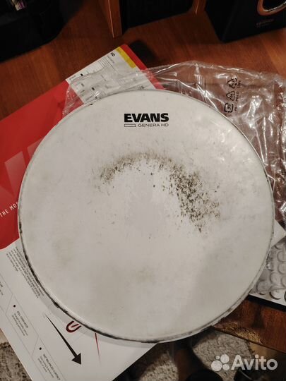 Пластик на малый барабан evans 12 дюймов, 2 пласти