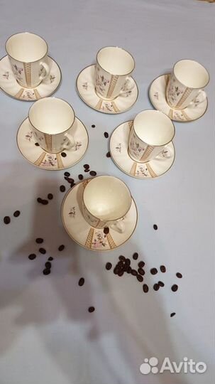 Кофейные чашки лфз костяной фарфор, новые