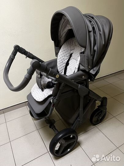 Коляска Adamex 3 в 1 экокожа