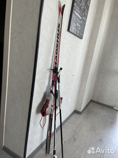 Беговые лыжи на 160 с ботинками (размер 34)