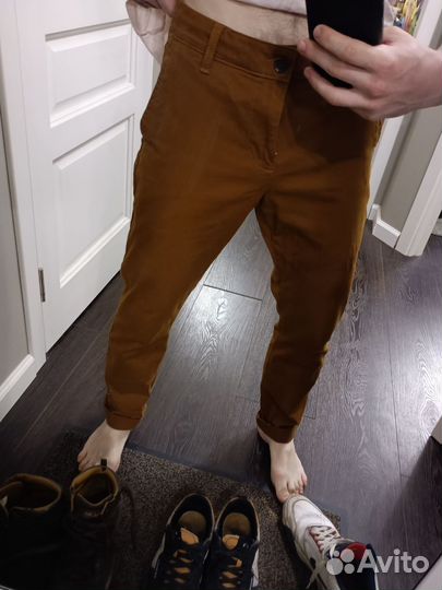 Us polo assn брюки плотные коричневые