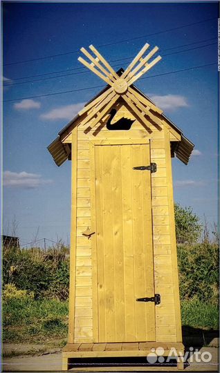 Уличный туалет с декором взб 831