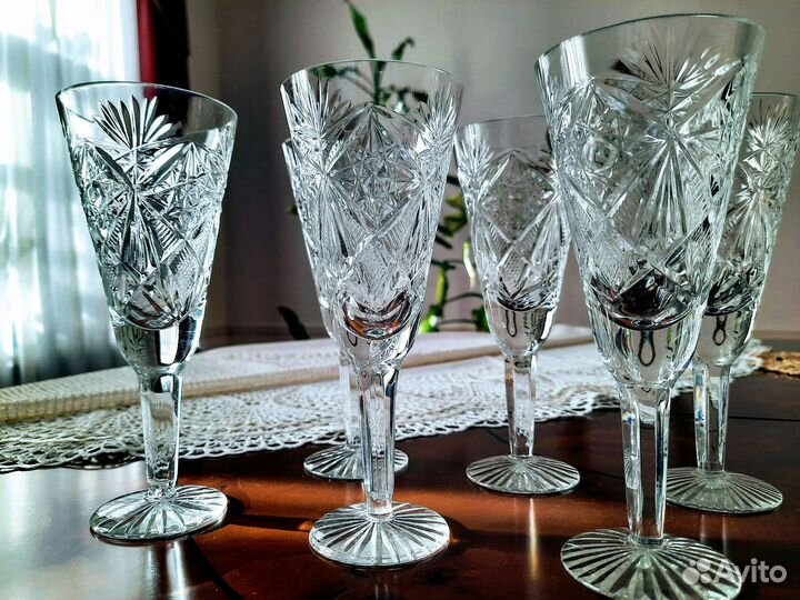 Фужеры хрустальные СССР