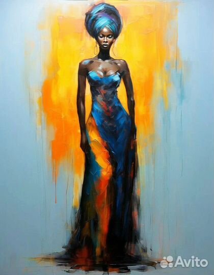 Картина маслом интерьерная 