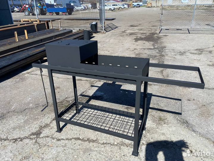 Мангал с печью под казан