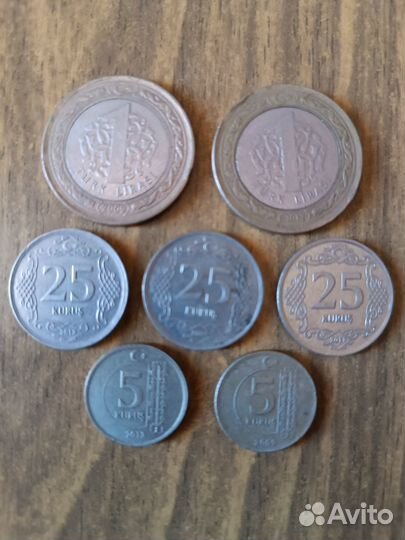 Монеты Египта, Турции, оае, Иордании