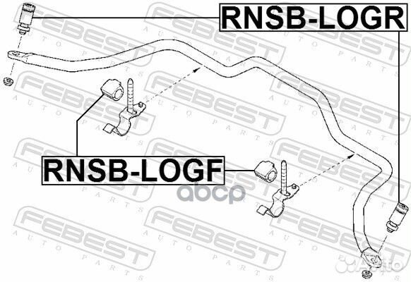 Втулка переднего стабилизатора rnsblogr Febest