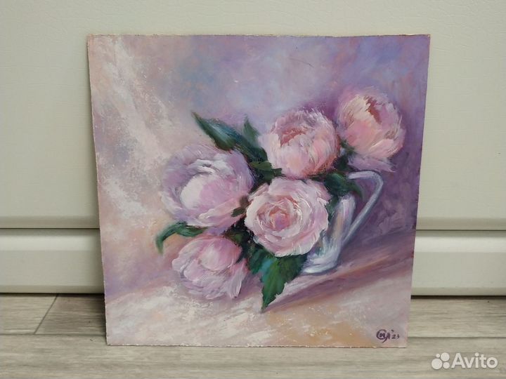 Картина маслом цветы