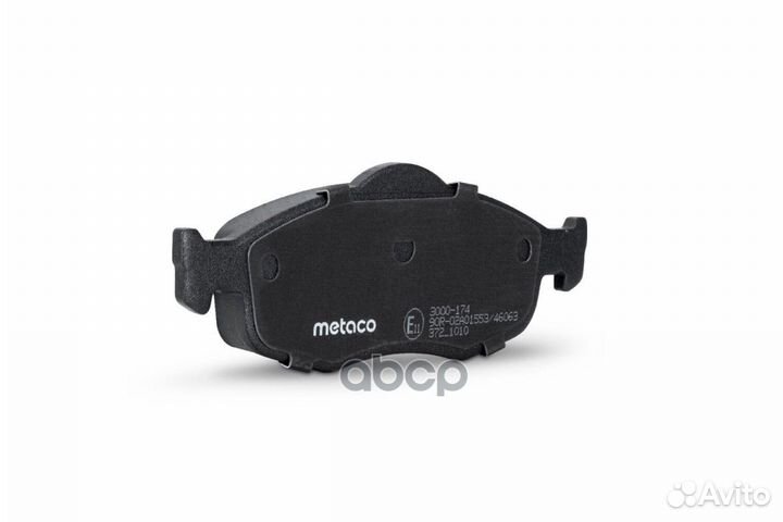 Колодки тормозные передние к-кт 3000-174 metaco