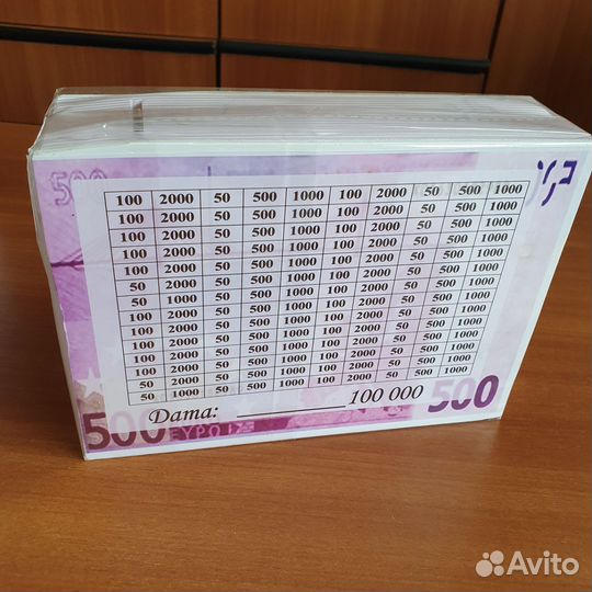 Копилка для денег рисунок 500 Евро (новая)